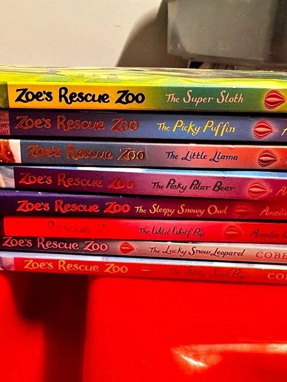Zoe's Rescue Zoo book series Children's Book Lot Multicolor